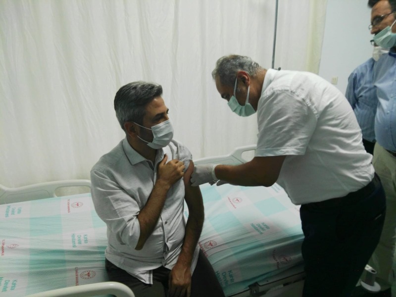 Aydın, 3'üncü Doz Aşısını Sincik'te Yaptı